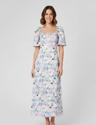 Vestido pieces 17161194 floral poliéste