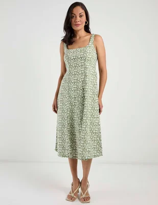 Vestido midi casual Old Navy para mujer