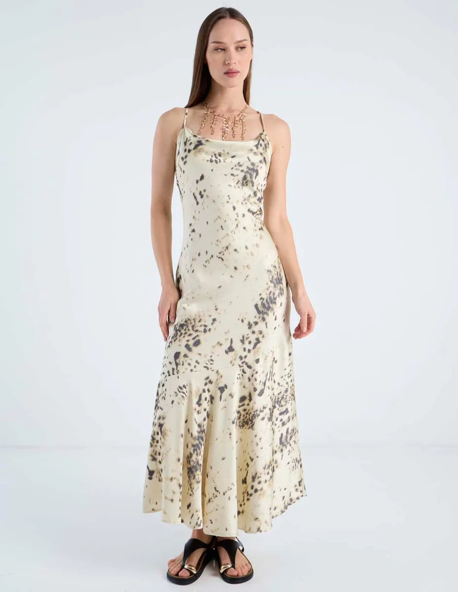 Vestido crop casual map para mujer