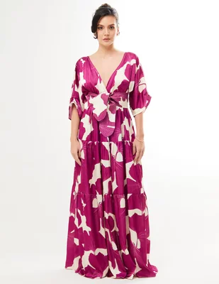 Vestido maxi casual Pureza Aura para mujer