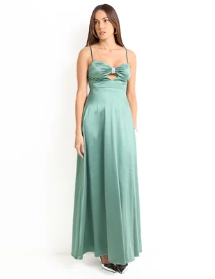 Vestido maxi de fiesta Jump escote corazón