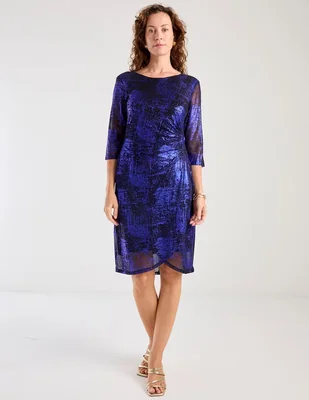 Vestido a la rodilla formal Connected Apparel para mujer
