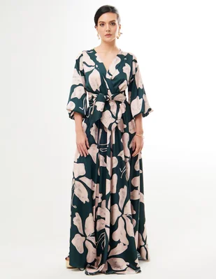 Vestido maxi fiesta Pureza escote V
