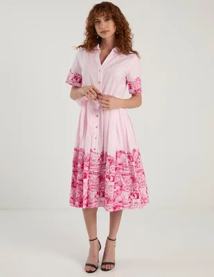 Vestido midi casual Karl Lagerfeld Paris para mujer