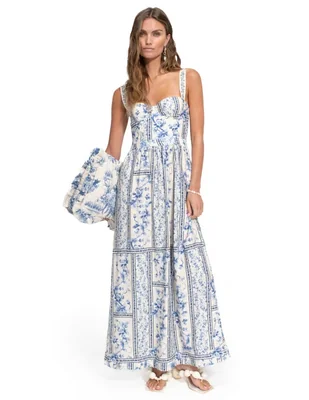 Vestido largo casual Agua Bendita para mujer