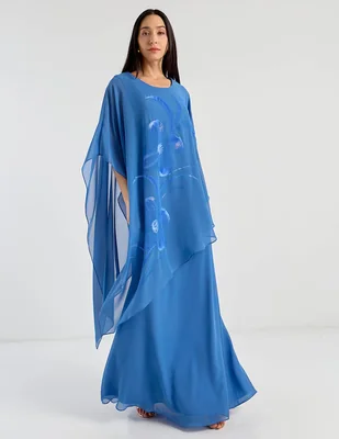Vestido maxi de fiesta Damaia Atelier escote redondo