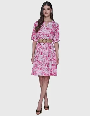 Vestido corto casual Karl Lagerfeld Paris para mujer