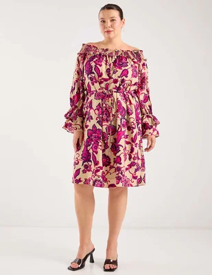 Vestido a la rodilla casual Ivonne Plus para mujer