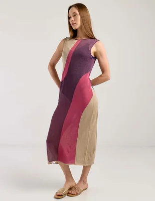 Vestido midi playa Map para mujer