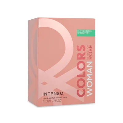 BENETTON COLORS WOMAN ROSE INTENSO 80ML EDP