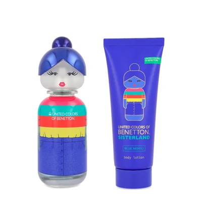 BENETTON SISTERLAND BLUE NEROLI 80ML EDT SET