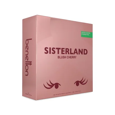 BENETTON SISTERLAND BLUSH CHERRY 80ML EDP SET