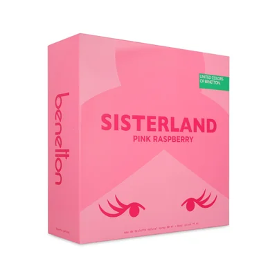 BENETTON SISTERLAND PINK RASPBERRY 80ML EDT SET
