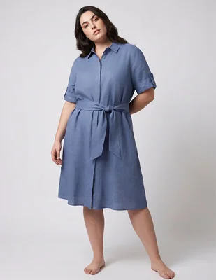 Vestido a la rodilla Lauren Plus para mujer