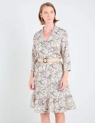 Vestido 3/4 casual delirium para mujer