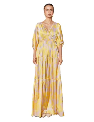 Vestido maxi casual Pureza Sunshine para mujer
