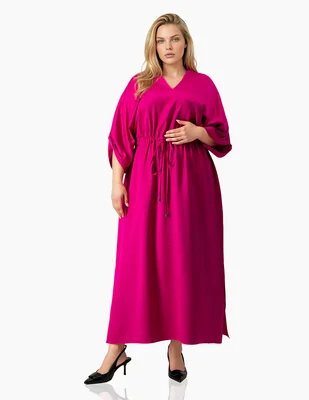 Vestido largo casual Ivonne plus para mujer