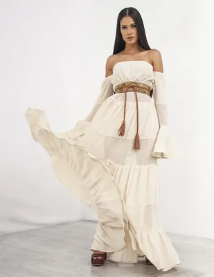 Vestido maxi casual Angelozano para mujer