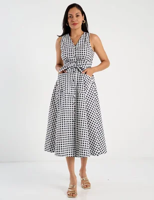 Vestido midi casual Liz Claiborne para mujer