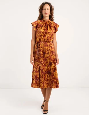 Vestido midi casual London Times para mujer