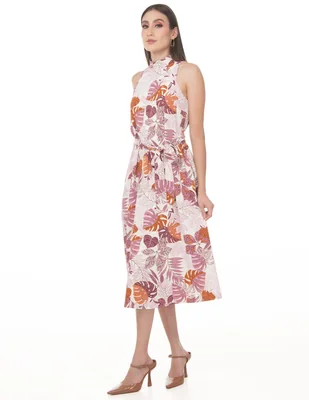 Vestido midi casual sarah bustani coleccion mayo para mujer