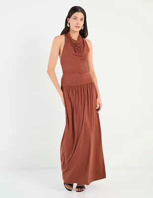 Vestido largo de fiesta Mare Mare espalda abierta