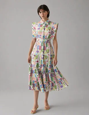 Vestido midi casual celia b para mujer