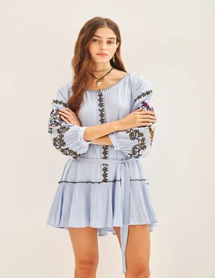 Vestido corto casual rapsodia para mujer