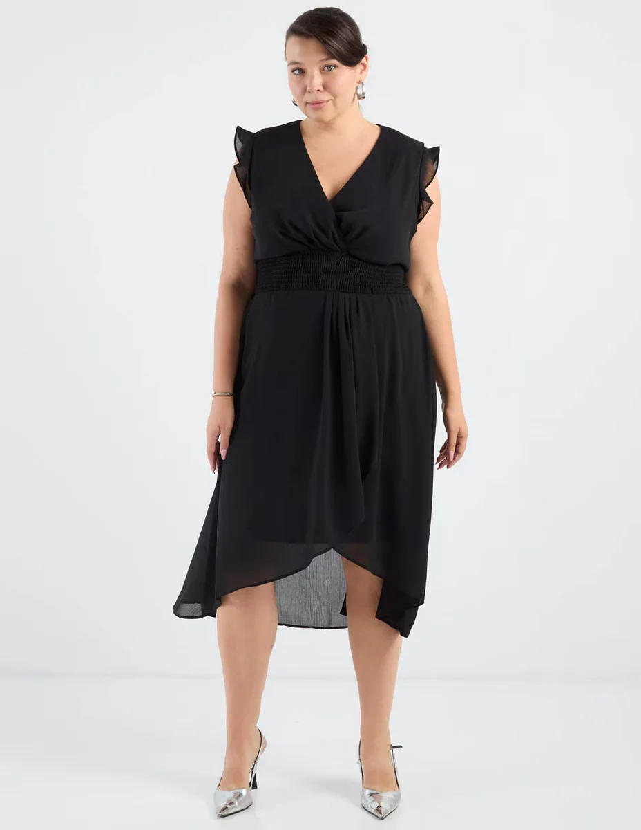 Vestido midi cocktail davinchy para mujer