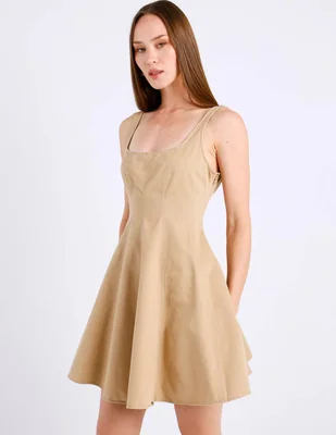 Vestido mini casual hugo blue para mujer