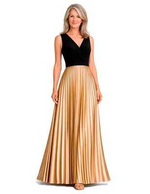 Vestido largo de fiesta Damaia Atelier escote V para mujer