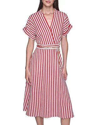 Vestido midi casual Karl Lagerfeld Paris holiday para mujer