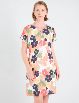 Vestido arriba de la rodilla casual toscano para mujer