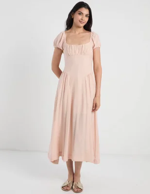 Vestido maxi casual coffee bean juniors para mujer