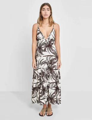 Vestido largo casual naelle para mujer