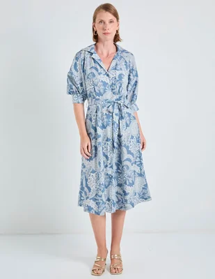 Vestido abajo rodilla casual para mujer