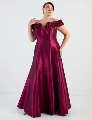 Vestido largo de fiesta Ema Valdemossa curvy para mujer