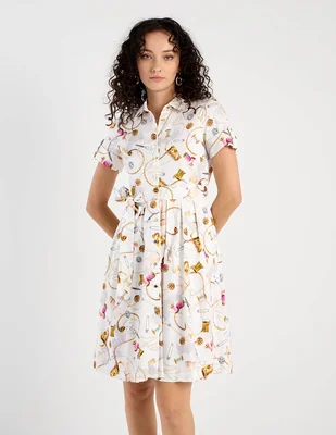 Vestido midi casual karl lagerfeld paris para mujer