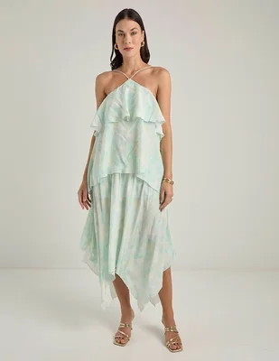 Vestido midi de fiesta Mare Mare espalda abierta