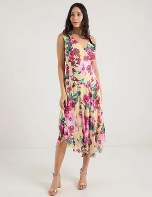 Vestido asimétrico casual connected apparel para mujer