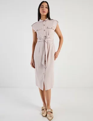 Vestido midi casual Karen Olivier para mujer
