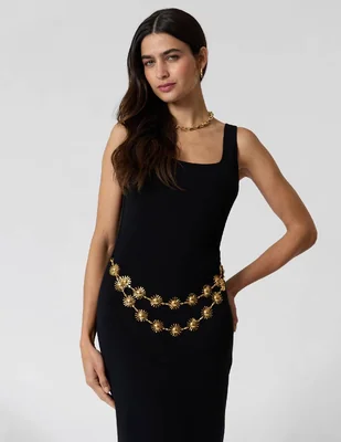 Vestido midi casual Criteria para mujer