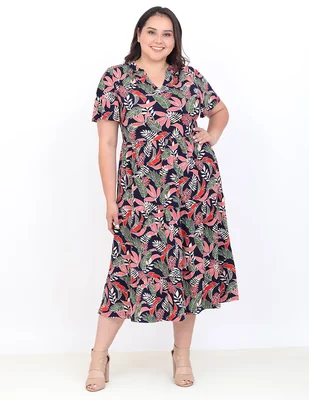 Vestido midi casual cariló grupo cartagena para mujer