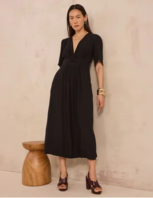 Vestido midi casual maison 123 para mujer
