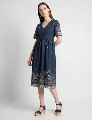 Vestido midi casual Cold para mujer