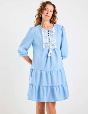 Vestido arriba de la rodilla casual Toscano para mujer
