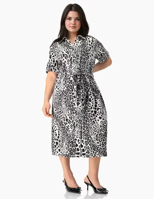 Vestido midi casual Ivonne Plus para mujer