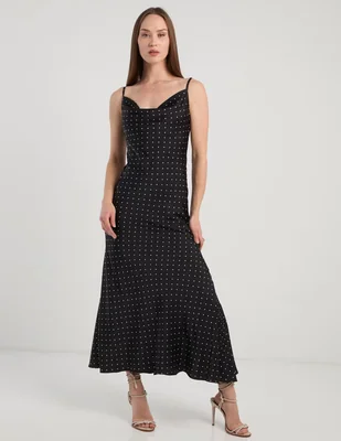 Vestido crop de fiesta mare mare escote medio