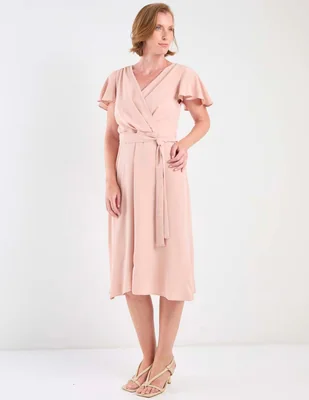 Vestido midi casual connected apparel para mujer