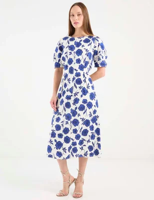Vestido midi casual Ann Taylor para mujer